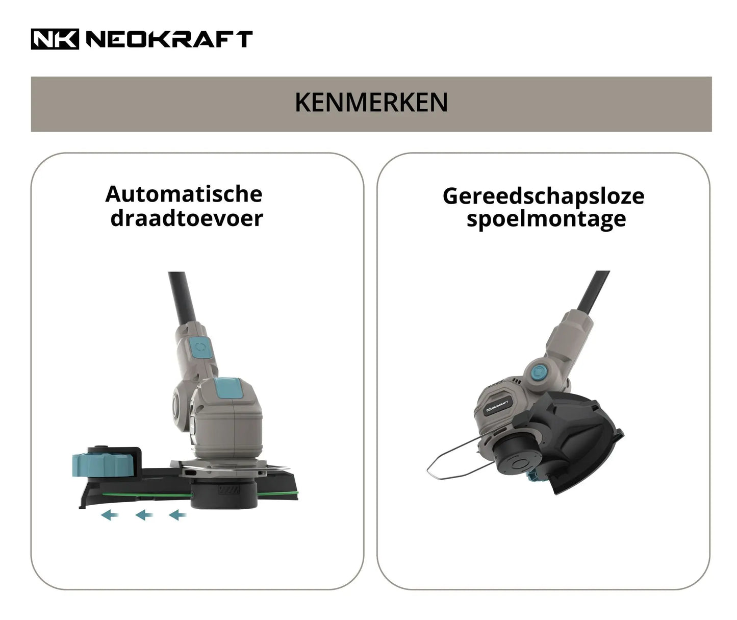 20V Accu grastrimmer 30cm - incl. 2.5Ah accu & lader