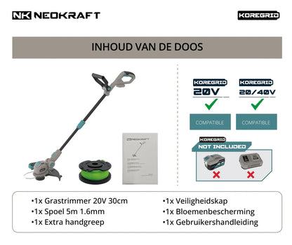 20V Accu grastrimmer 30cm - excl. accu & lader