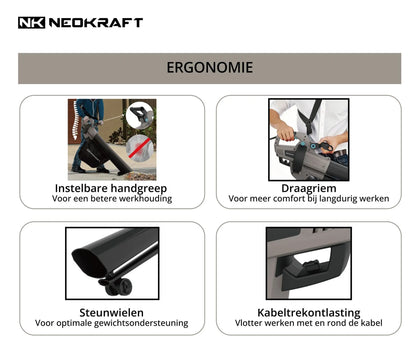 3500W Bladblazer/-zuiger 3-in-1 - incl. 40L opvangzak