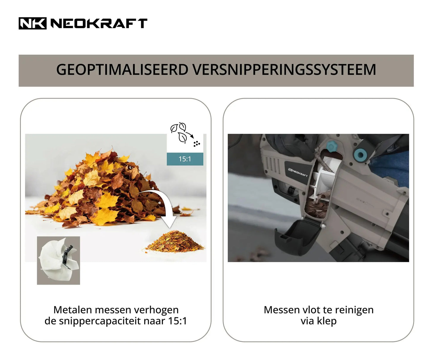 3500W Bladblazer/-zuiger 3-in-1 - incl. 40L opvangzak