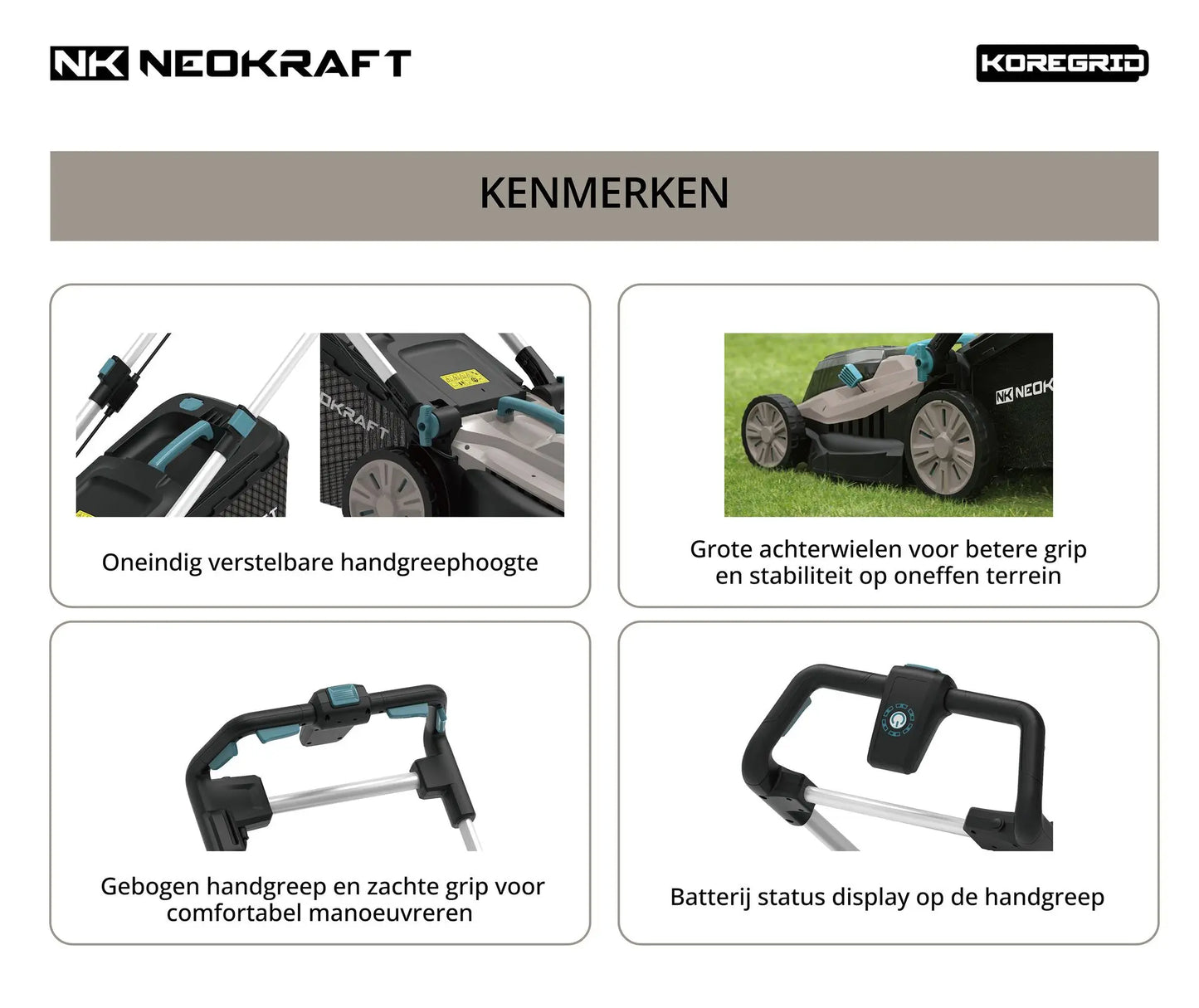 40V Accu grasmaaier 43cm - incl. 8,0/4,0Ah accu & lader