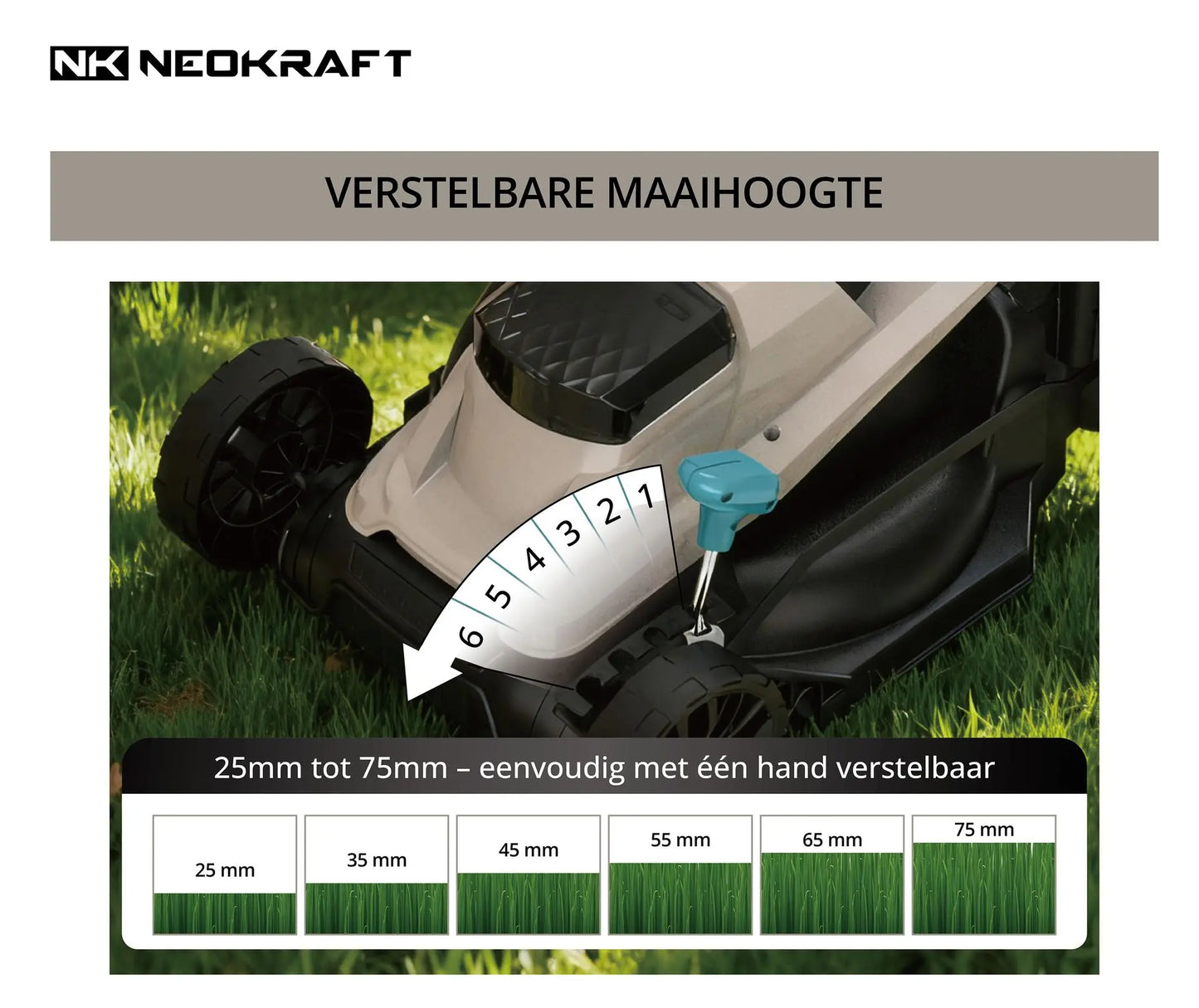 1300W Elektrische grasmaaier 33cm - incl. 30L opvangbak