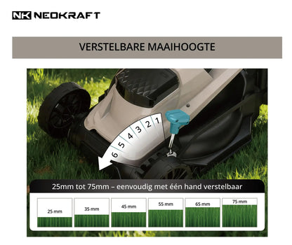 1300W Elektrische grasmaaier 33cm - incl. 30L opvangbak