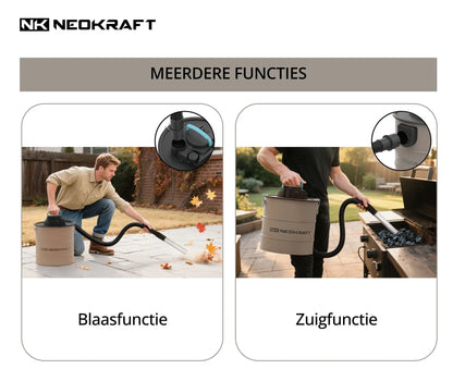 Aspirateur à cendres 1600W 18L - avec 2 filtres